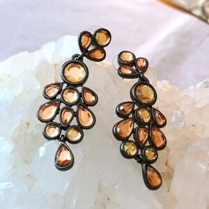 NWOT Lia Sophia Chandelier "Slow Dance" Rhinestone Post Earrings